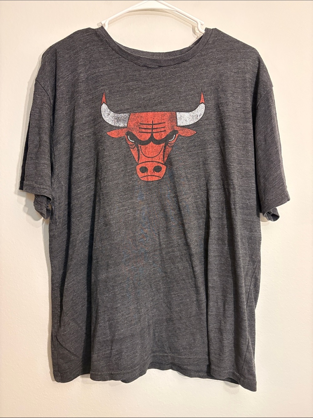 Chicago Bulls adidas Gray Short-Sleeve Graphic T-Shirt